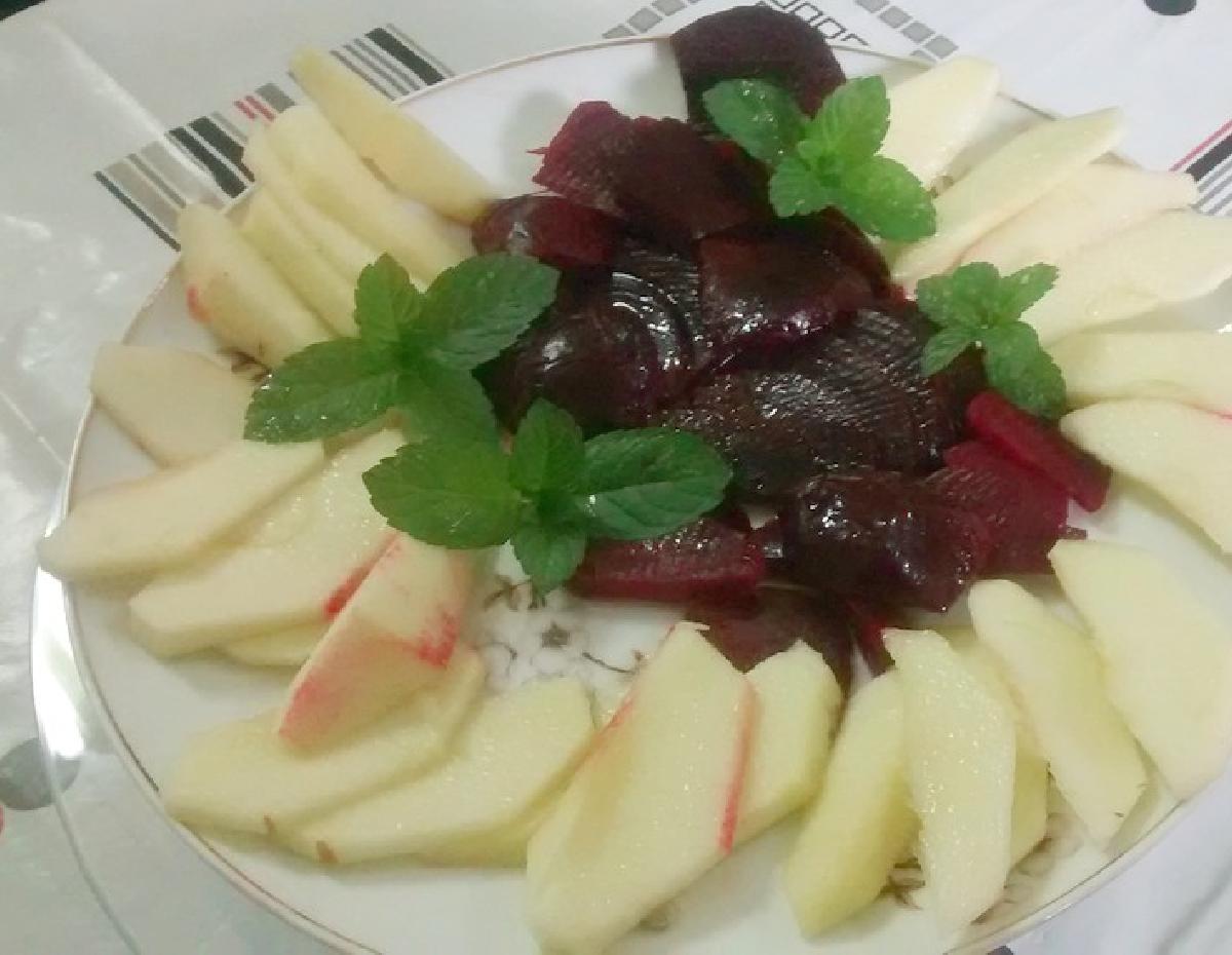 Ensalada de remolacha betabel y manzanas - Recetas saludables